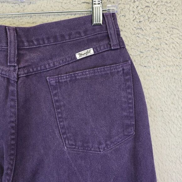 Vintage Wrangler Jeans Womens 12x36 Purple Button‎ Fly Tall Rodeo Cowgirl USA - Picture 7 of 15